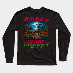 Sneaky Sasquatch Long Sleeve T-Shirt